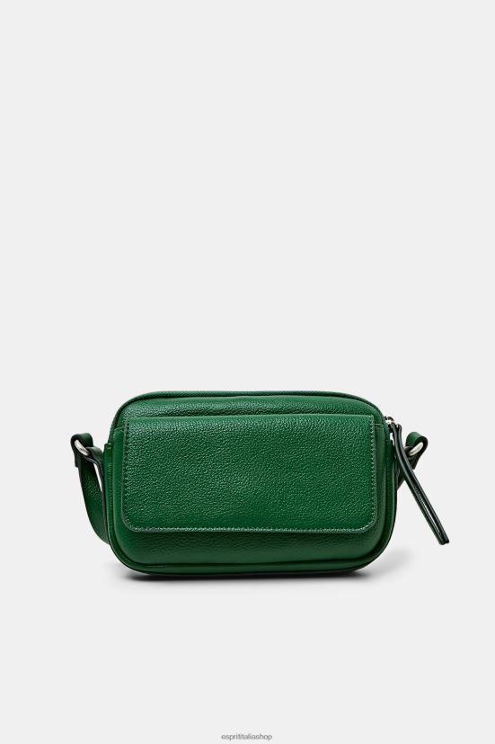 Esprit mini borsa a tracolla in ecopelle verde scuro donne Accessori 4RNDH3