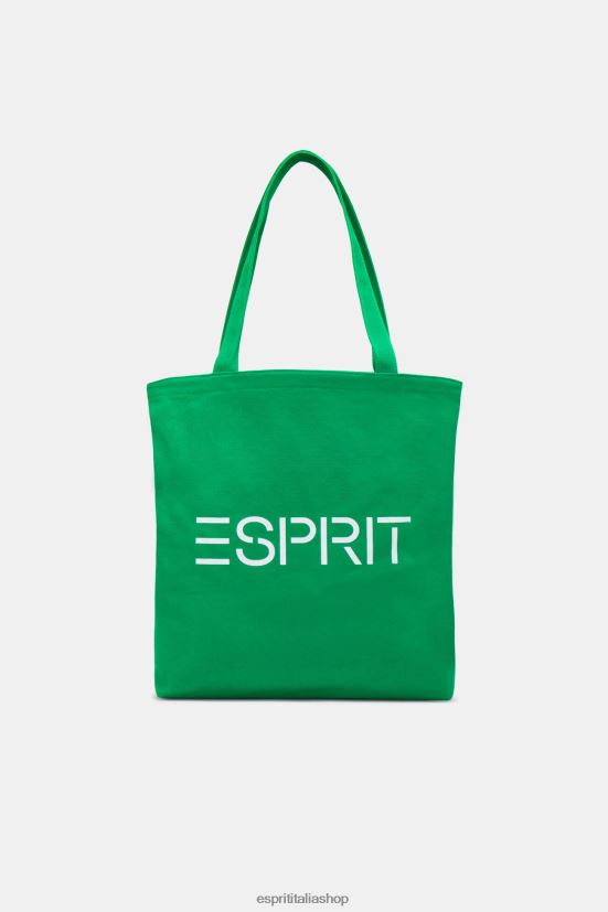 Esprit Borsa tote in tela con logo verde uomini Accessori 4RNDH40 - Clicca l'immagine per chiudere