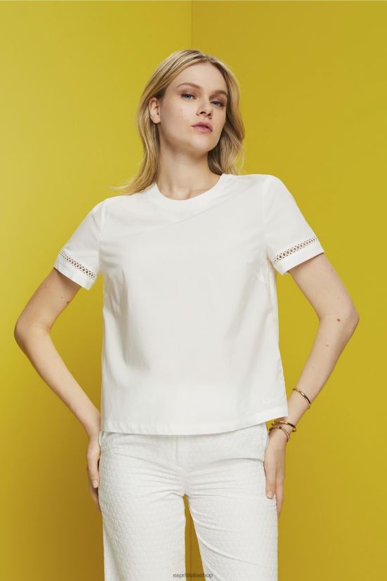 Esprit blusa con schiena scoperta, tencel bianco donne camicette 4RNDH201 - Clicca l'immagine per chiudere