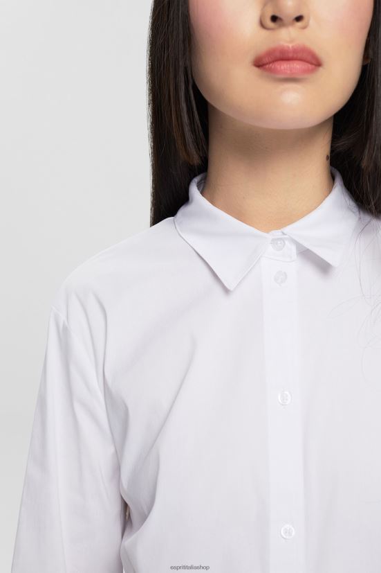 Esprit camicetta della camicia bianco donne camicette 4RNDH516