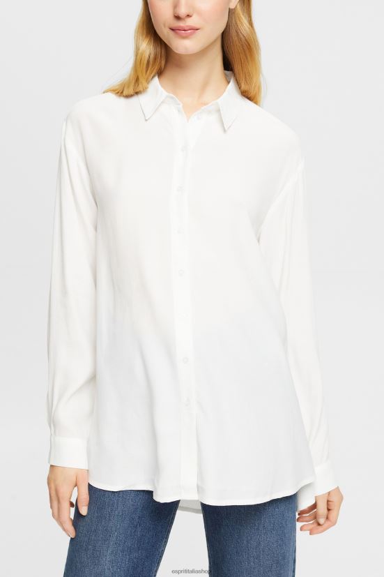 Esprit camicia camicetta, lenzing ecovero bianco donne camicette 4RNDH425