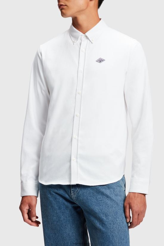 ESPRIT x Rest & Recreation camicia oxford capsula bianco donne camicie 4RNDH471