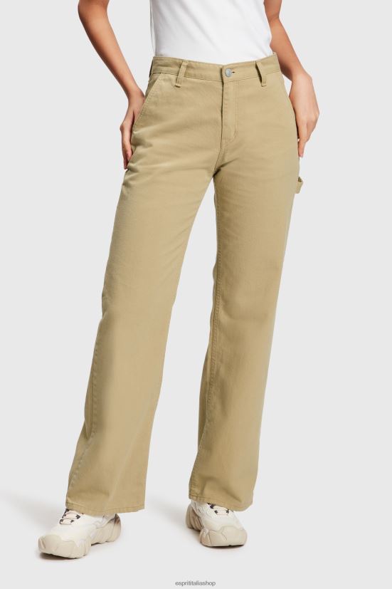 ESPRIT x Rest & Recreation pantaloni cargo in denim capsula beige donne denim 4RNDH476 - Clicca l'immagine per chiudere