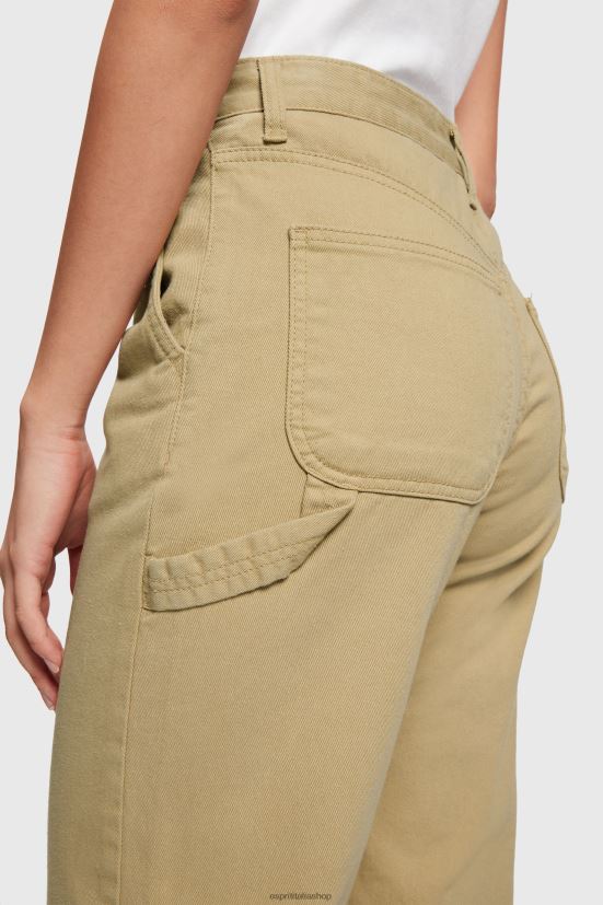 ESPRIT x Rest & Recreation pantaloni cargo in denim capsula beige donne denim 4RNDH476