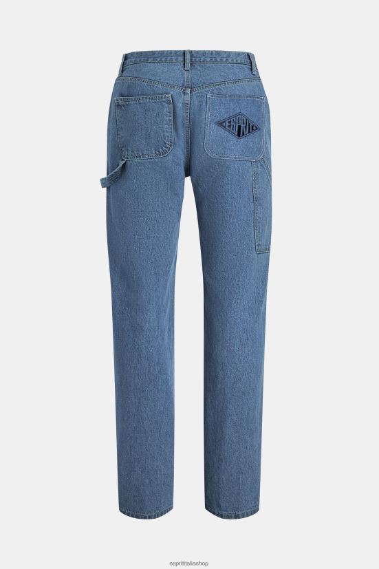 ESPRIT x Rest & Recreation pantaloni cargo in denim capsula risciacquo blu donne denim 4RNDH480