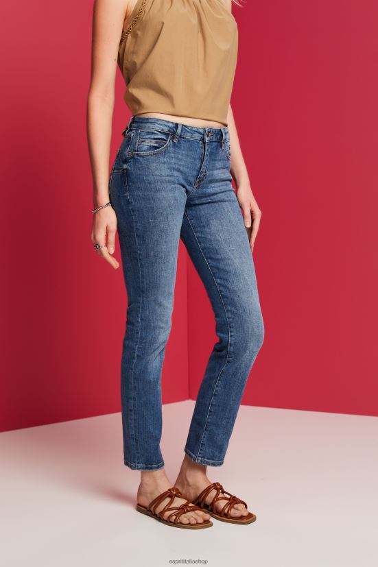 Esprit jeans a gamba dritta lavaggio medio blu donne denim 4RNDH245 - Clicca l'immagine per chiudere