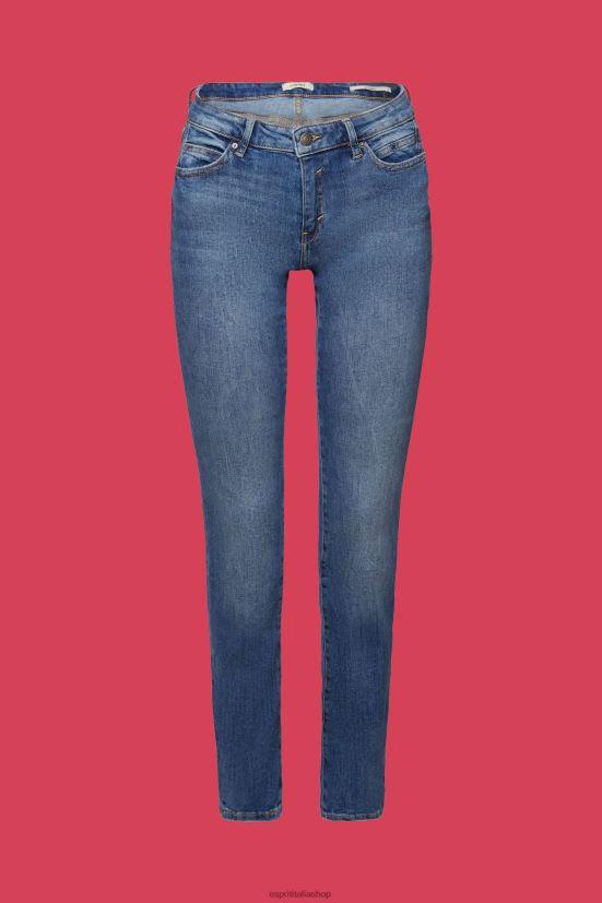 Esprit jeans a gamba dritta lavaggio medio blu donne denim 4RNDH245