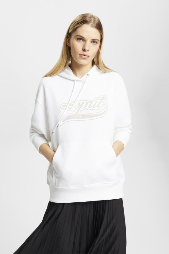 Esprit felpa con cappuccio con stampa logo bianco donne felpe e felpe con cappuccio 4RNDH168