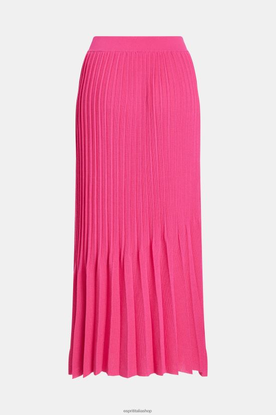 Esprit gonna midi a pieghe rosa fucsia donne gonne 4RNDH391