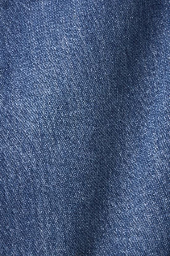 Esprit minigonna in jeans con orlo asimmetrico lavaggio blu scuro donne gonne 4RNDH207