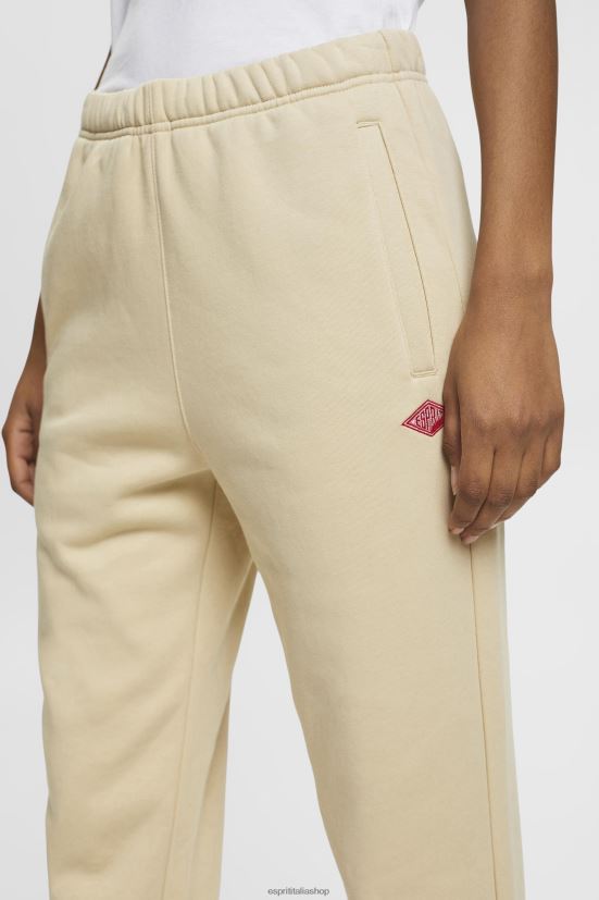 Esprit pantaloni da jogging in felpa beige donne jogging 4RNDH174