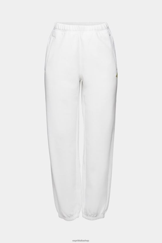 Esprit pantaloni da jogging in felpa bianco donne jogging 4RNDH173