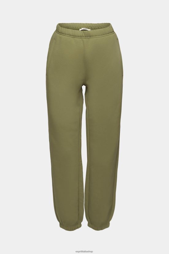 Esprit pantaloni da jogging in felpa oliva donne jogging 4RNDH175