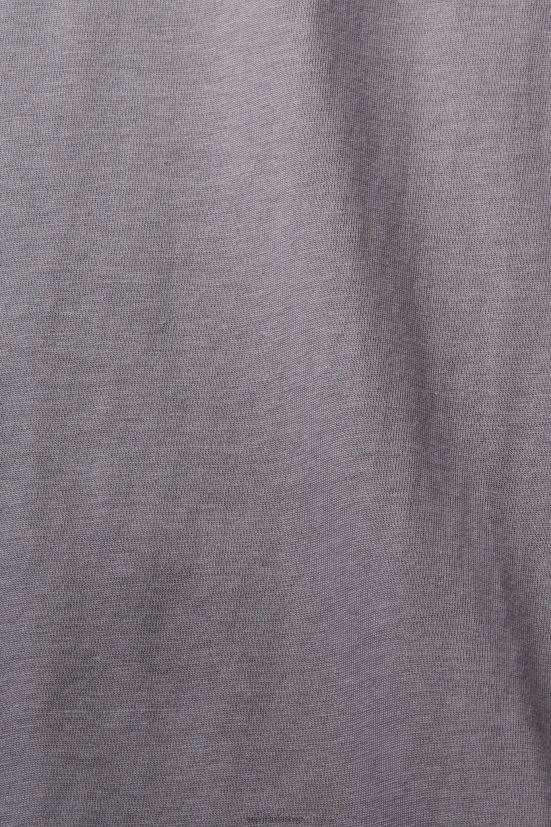 Esprit maglietta girocollo in cotone grigio medio donne magliette 4RNDH455