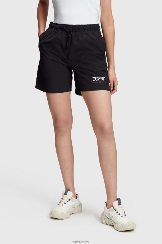 ESPRIT x Rest & Recreation pantaloncini antivento a capsula nero donne pantaloncini 4RNDH474