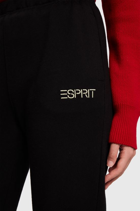 ESPRIT x Rest & Recreation pantaloni della tuta a capsula nero donne pantaloni 4RNDH477