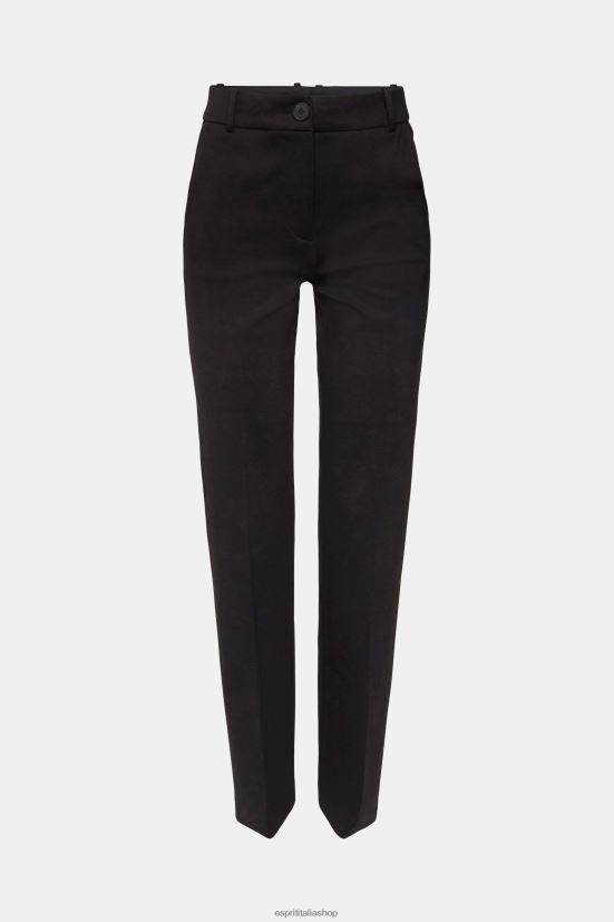 Esprit pantaloni bootcut elasticizzati a vita alta nero donne pantaloni 4RNDH335