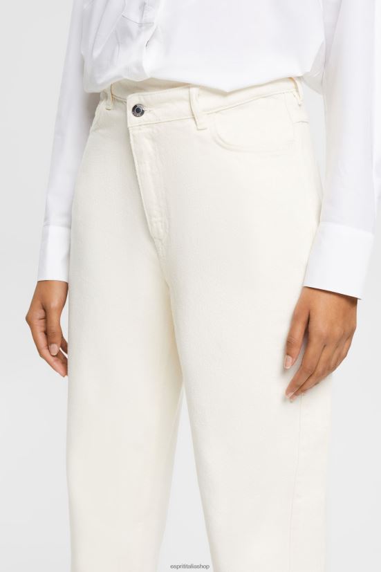 Esprit pantaloni cropped a banana ghiaccio donne pantaloni 4RNDH362