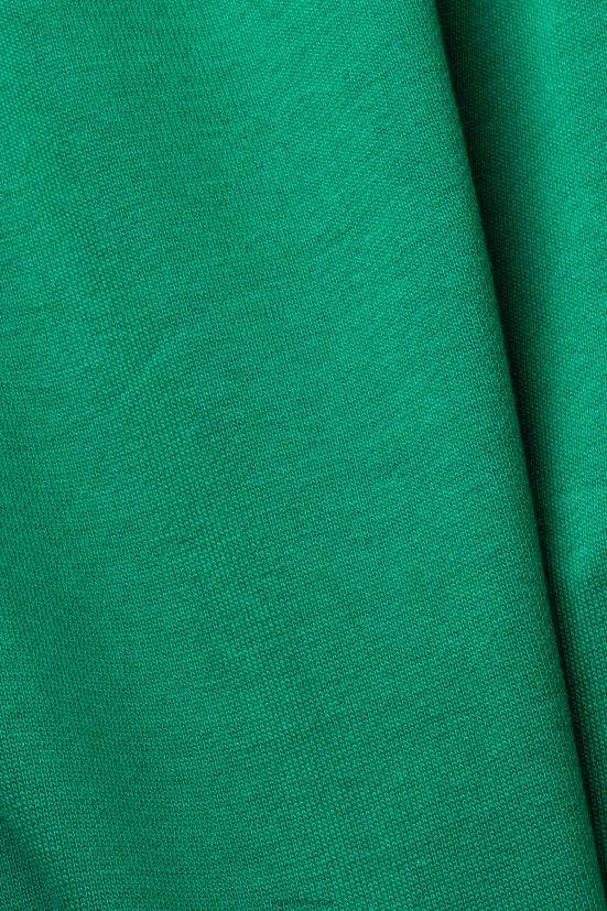 Esprit pantaloni della tuta con logo, cotone biologico verde scuro donne pantaloni 4RNDH5