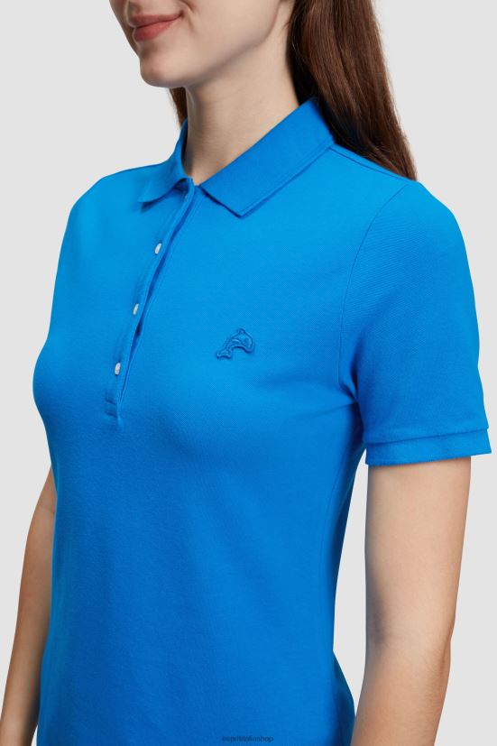 Esprit Polo classica del Dolphin Tennis Club blu donne polo 4RNDH497