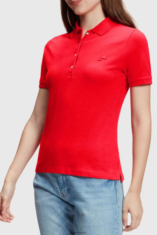 Esprit Polo classica del Dolphin Tennis Club rosso donne polo 4RNDH498