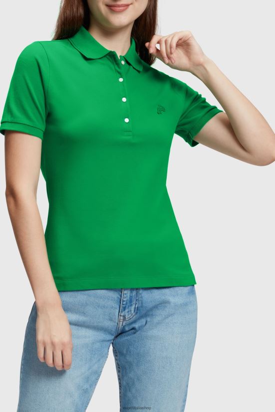 Esprit Polo classica del Dolphin Tennis Club verde donne polo 4RNDH495