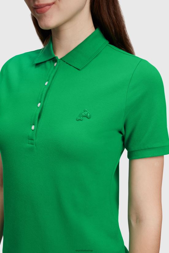 Esprit Polo classica del Dolphin Tennis Club verde donne polo 4RNDH495