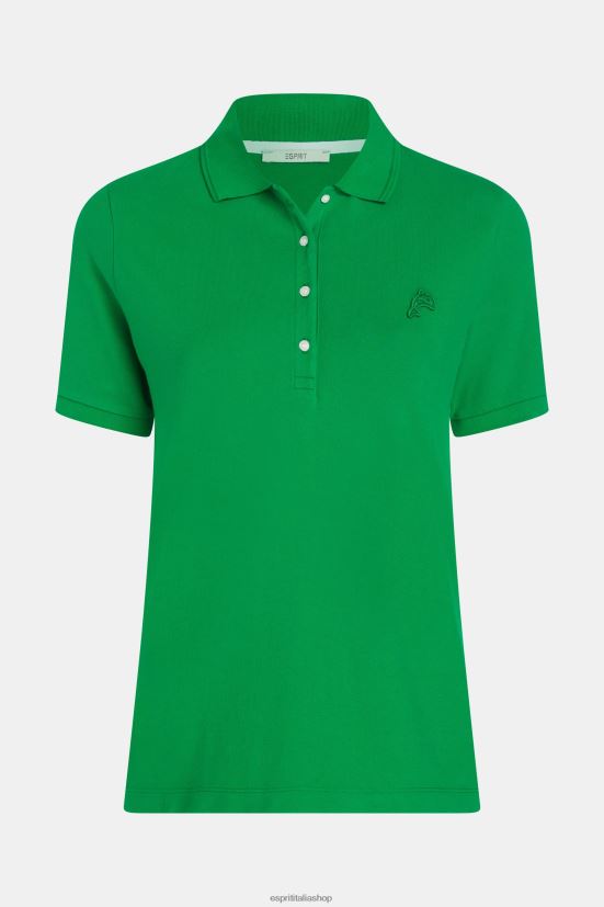 Esprit Polo classica del Dolphin Tennis Club verde donne polo 4RNDH495