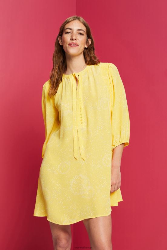 Esprit miniabito fantasia con papillon giallo chiaro donne vestiti 4RNDH128 - Clicca l'immagine per chiudere