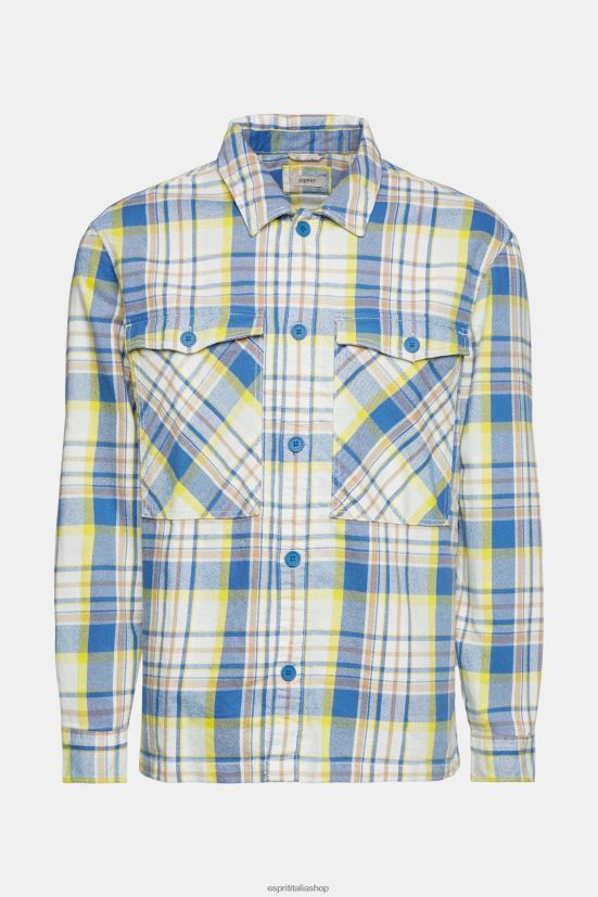 Esprit Camicia a quadri blu uomini camicie 4RNDH886