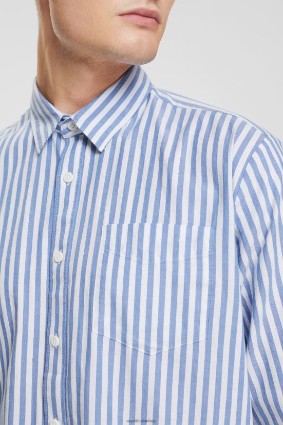 Esprit camicia a righe blu uomini camicie 4RNDH873