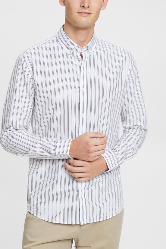 Esprit camicia button down a righe bianco uomini camicie 4RNDH884