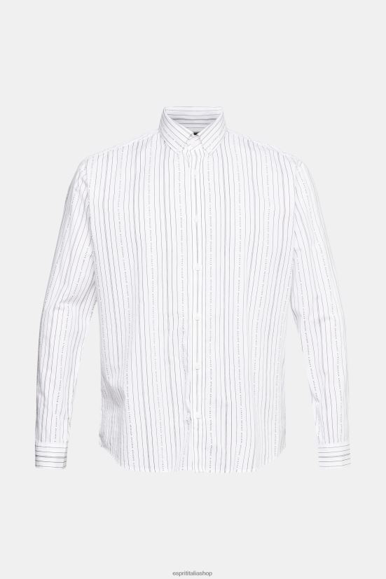 Esprit camicia con fantasia a righe bianco uomini camicie 4RNDH911