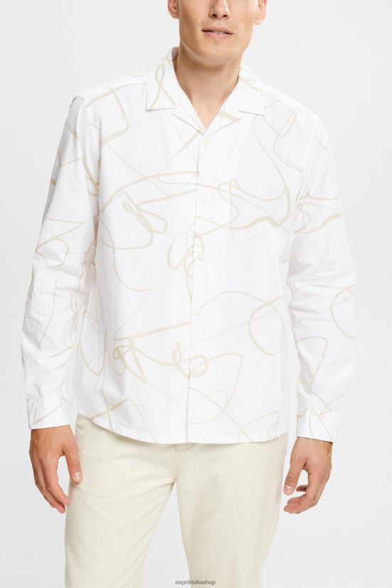 Esprit camicia con un motivo bianco uomini camicie 4RNDH909