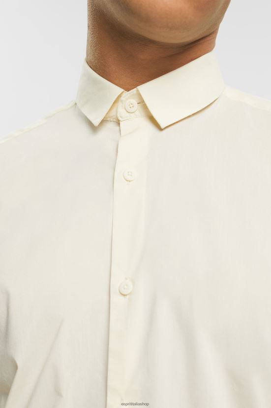 Esprit camicia dalla vestibilità slim bianco uomini camicie 4RNDH784