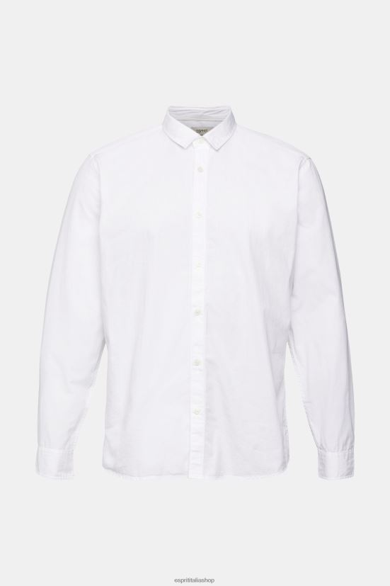 Esprit camicia dalla vestibilità slim bianco uomini camicie 4RNDH883