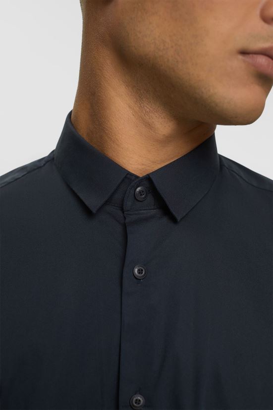 Esprit camicia dalla vestibilità slim nero uomini camicie 4RNDH913