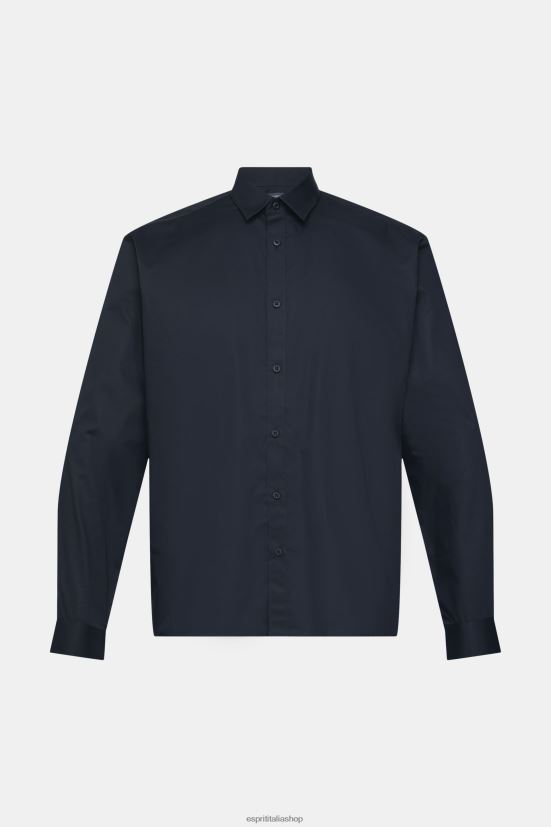 Esprit camicia dalla vestibilità slim nero uomini camicie 4RNDH913