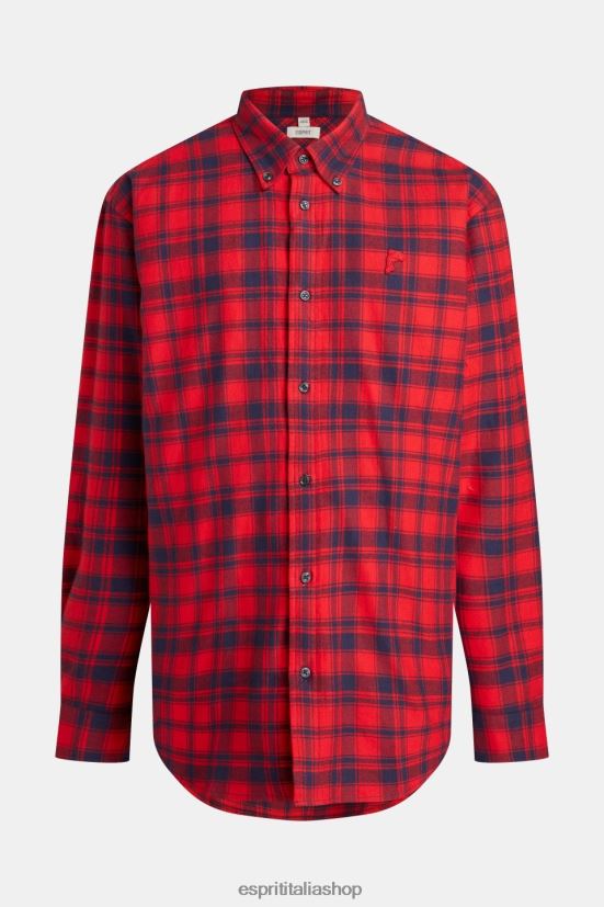 Esprit camicia di flanella a quadri rosso uomini camicie 4RNDH792