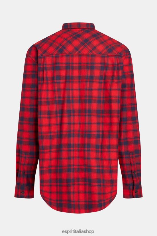 Esprit camicia di flanella a quadri rosso uomini camicie 4RNDH792