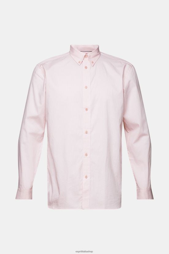 Esprit camicia in popeline di cotone rosa antico uomini camicie 4RNDH577