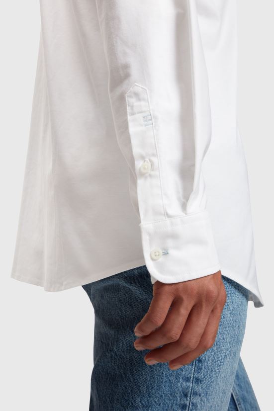 Esprit camicia oxford dalla vestibilità regolare bianco uomini camicie 4RNDH799