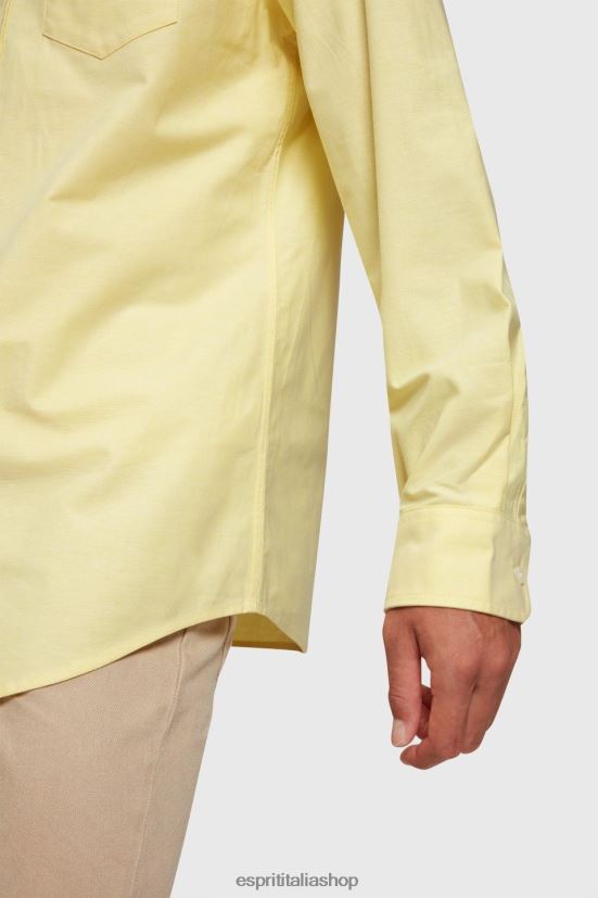 Esprit camicia oxford dalla vestibilità regolare giallo girasole uomini camicie 4RNDH801