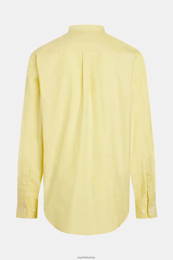 Esprit camicia oxford dalla vestibilità regolare giallo girasole uomini camicie 4RNDH801