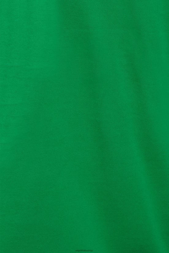 Esprit T-shirt con applicazione logo opaco lucido verde uomini magliette 4RNDH617