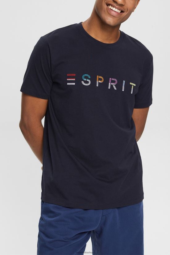 Esprit T-shirt in jersey con logo ricamato Marina Militare uomini magliette 4RNDH917