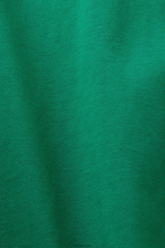 Esprit t-shirt in jersey con stampa, 100% cotone verde scuro uomini magliette 4RNDH584