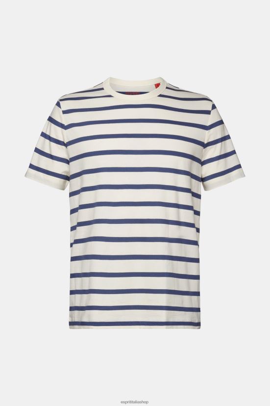 Esprit t-shirt in jersey rigato, 100% cotone ghiaccio uomini magliette 4RNDH591