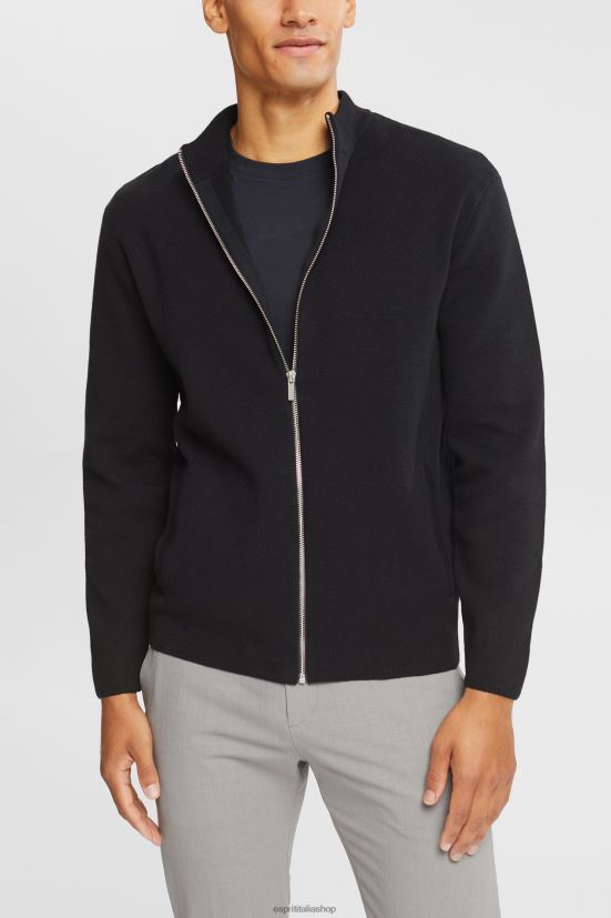 Esprit cardigan con cerniera nero uomini maglioni 4RNDH921 - Clicca l'immagine per chiudere