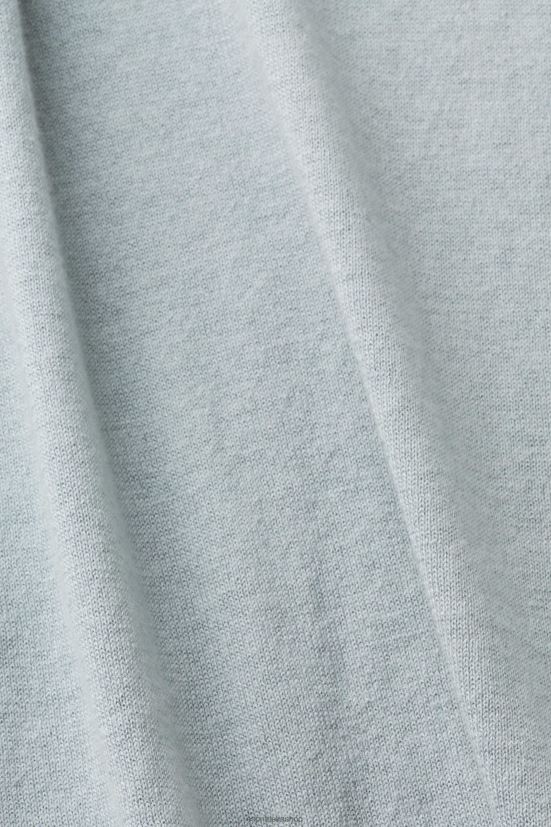 Esprit maglione a maglia fine grigio blu uomini maglioni 4RNDH685